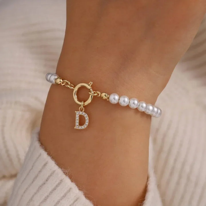 Pulsera de perlas con cuentas